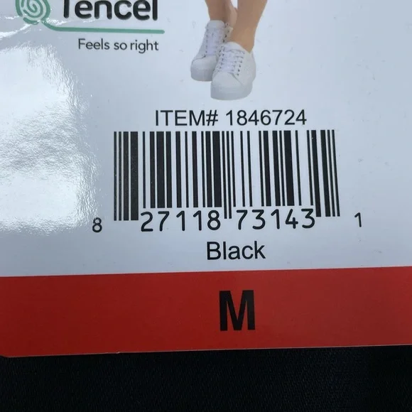 Hilary Radley Women's M Pull-on Shorts Black Tencel e1140 - Picture 5 of 6